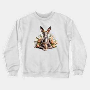 Greyhound and Bunny Crewneck Sweatshirt